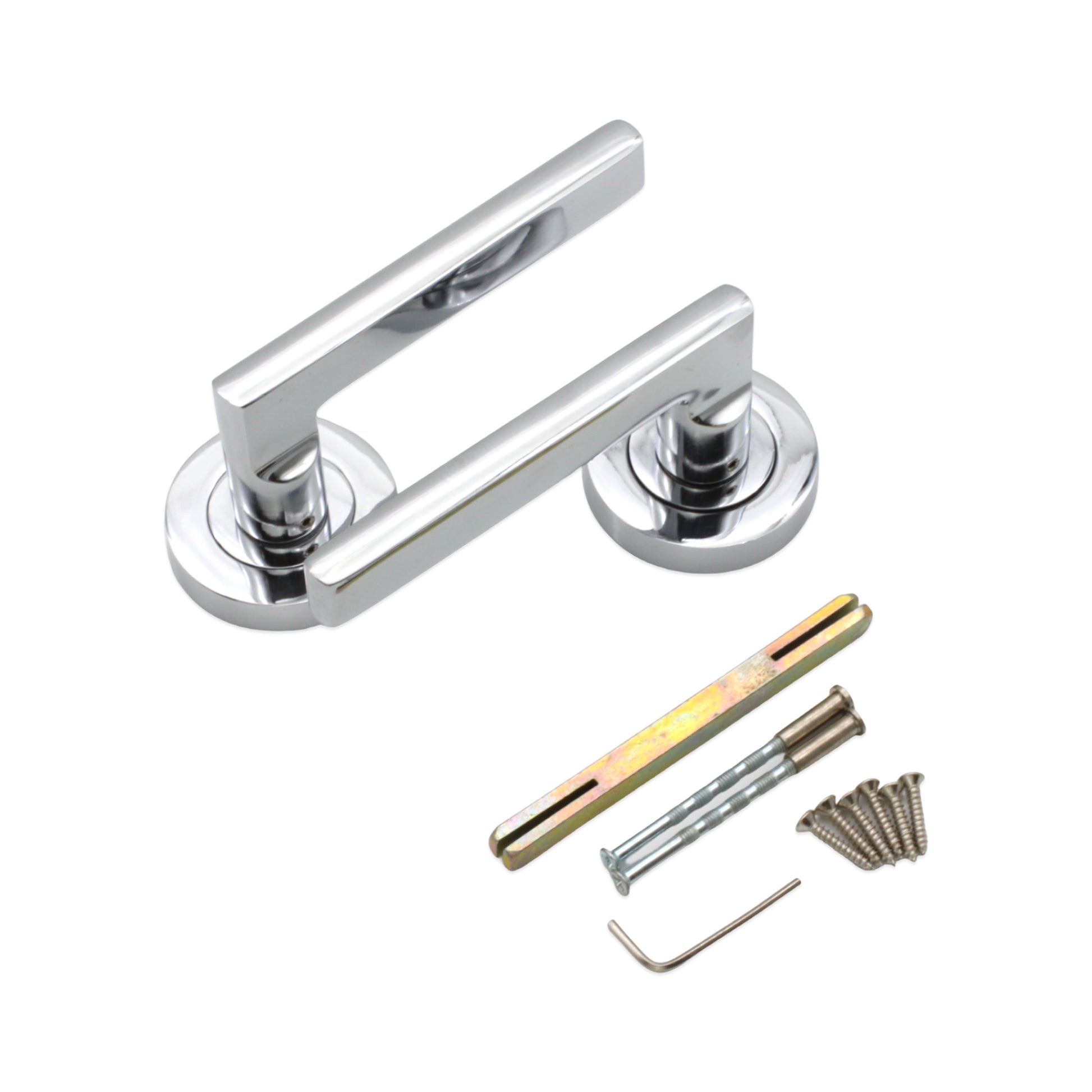 Lever on Rose Door Handle Home Decor