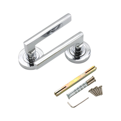 Lever on Rose Door Handle Home Decor