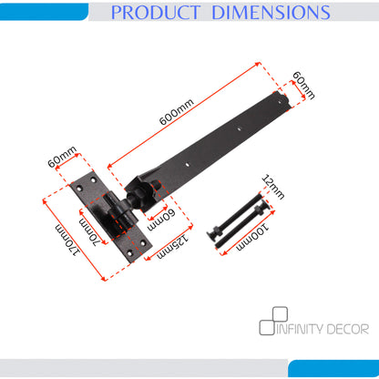 Adjustable Hook and Band Hinge Home Decor