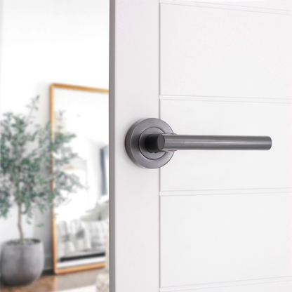 Gunmetal Grey  Jura Lever on Rose Latch Pack Home Decor 