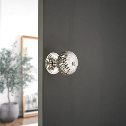 Burcot Mortice Door Knob Polished Nickel Home Decor
