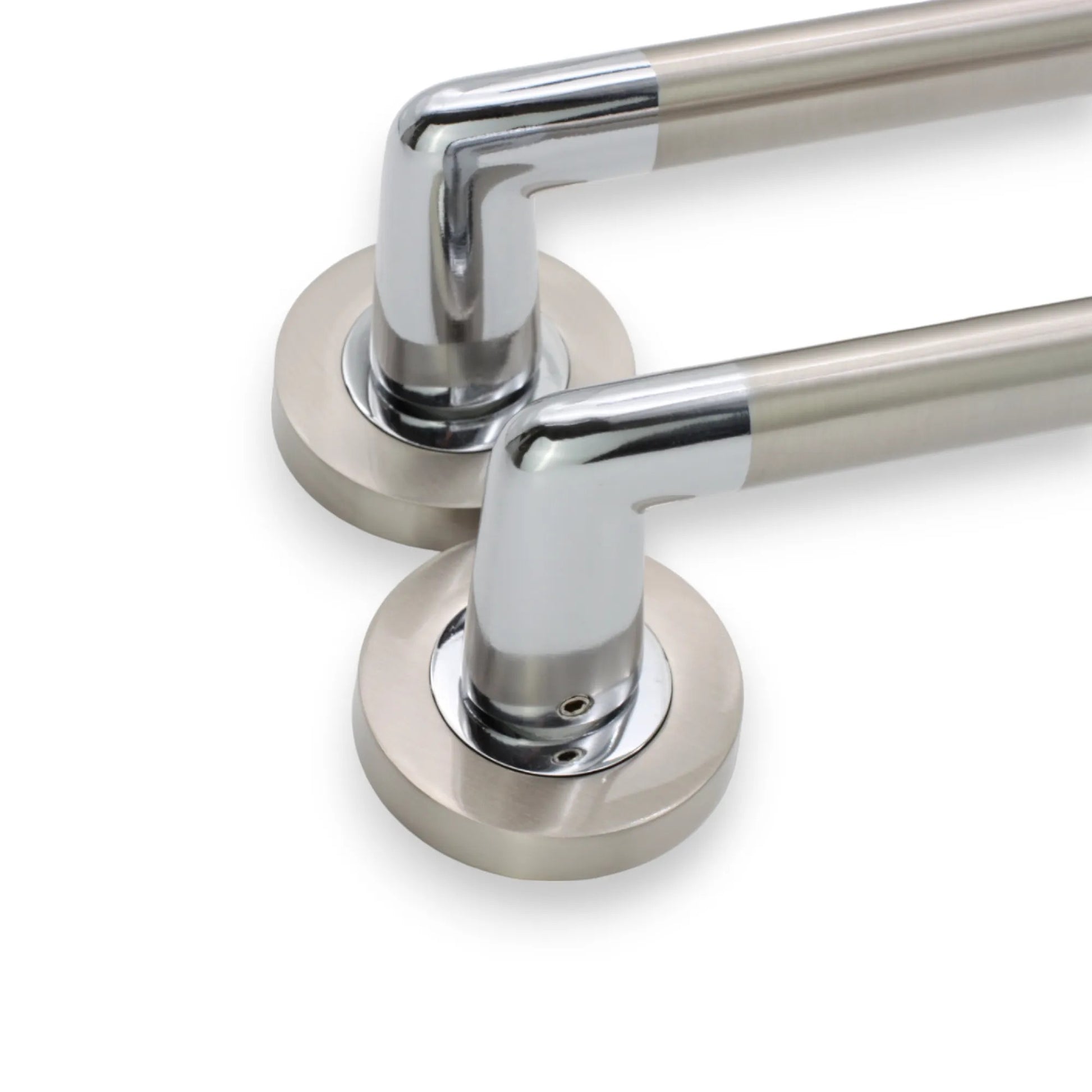 Dual Tone Lever on Rose Latch Pack Home Decor