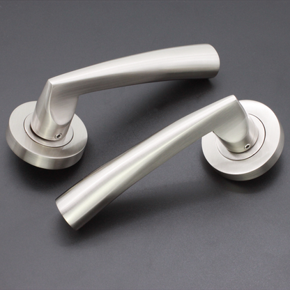 Lego Lever Door Handle Satin Nickel