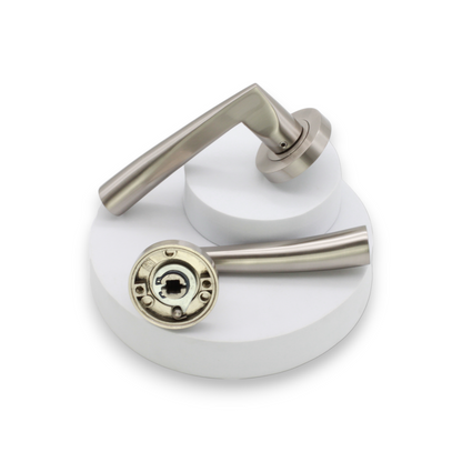 Lego Lever Door Handle Satin Nickel