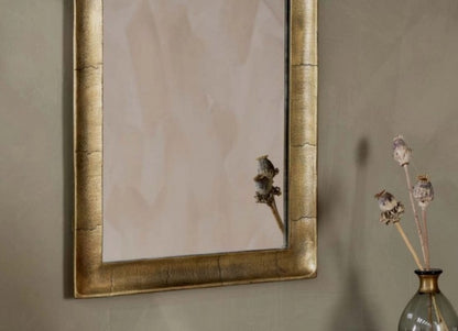 Yadur Rectangular Mirror Antique Brass - Small