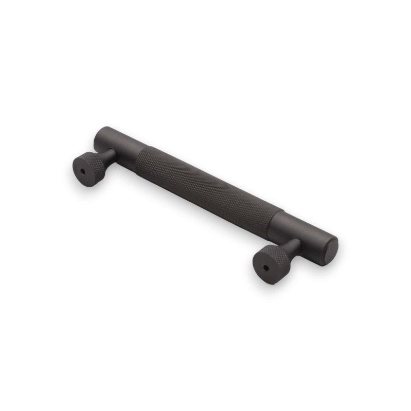 Knurled Bar Handles Small Gunmetal Grey