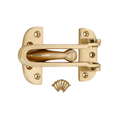 Polished Brass Door Guard Home Decor