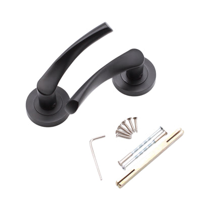 Matt Black Mercury Lever on Rose Bathroom Pack Home Decor