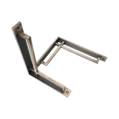 Support d'étagère étroit Art Déco, aspect antique mat 