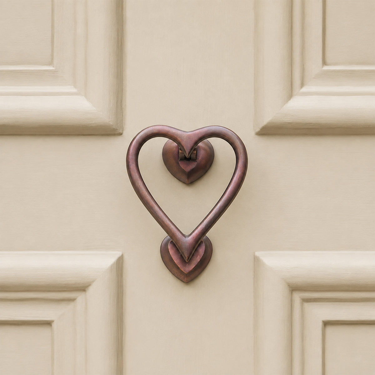 Aged Bronze Heart Door Knocker Home Decor