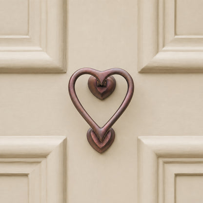 Aged Bronze Heart Door Knocker Home Decor