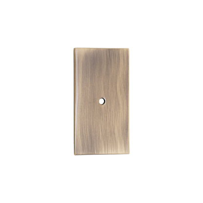 Rectangle Backplate for Cupboard Knobs Antique Brass