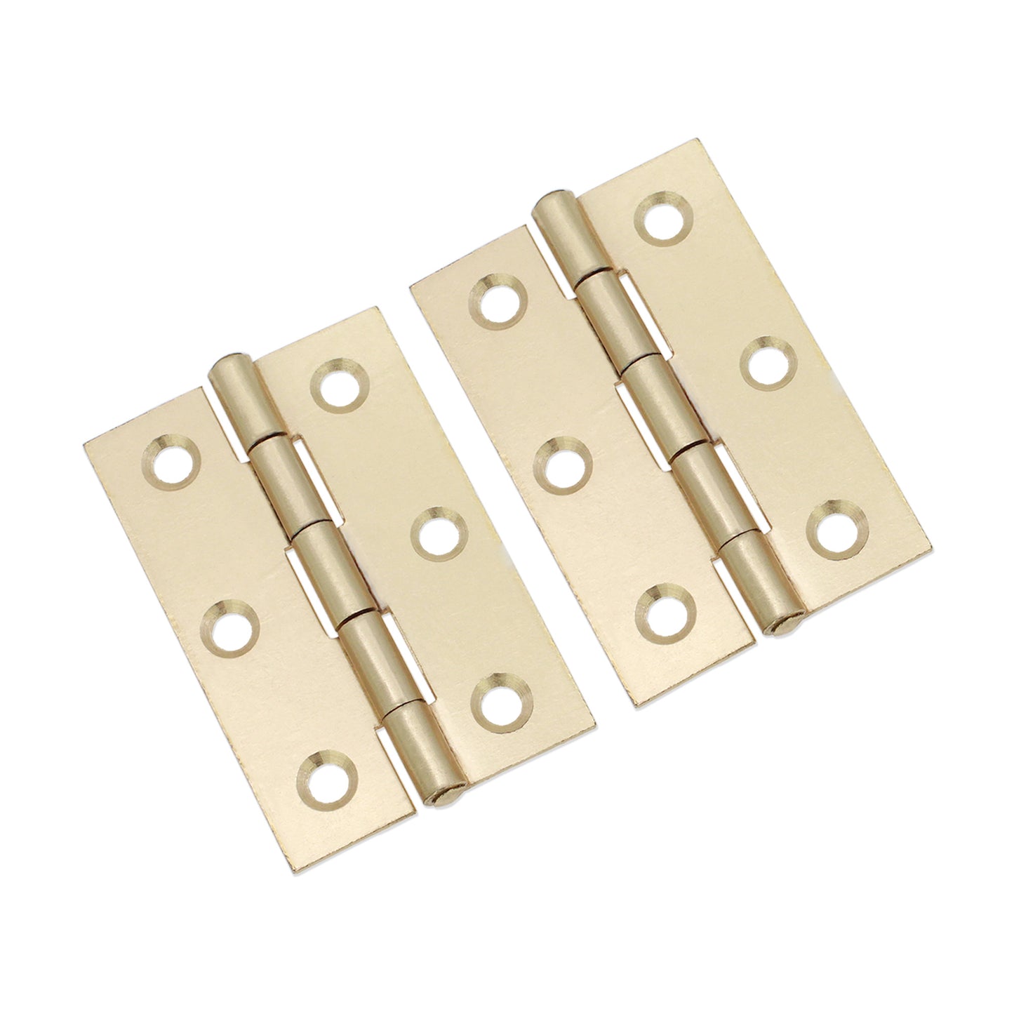 NON CE Mild Steel Butt Hinges - Electro Brass