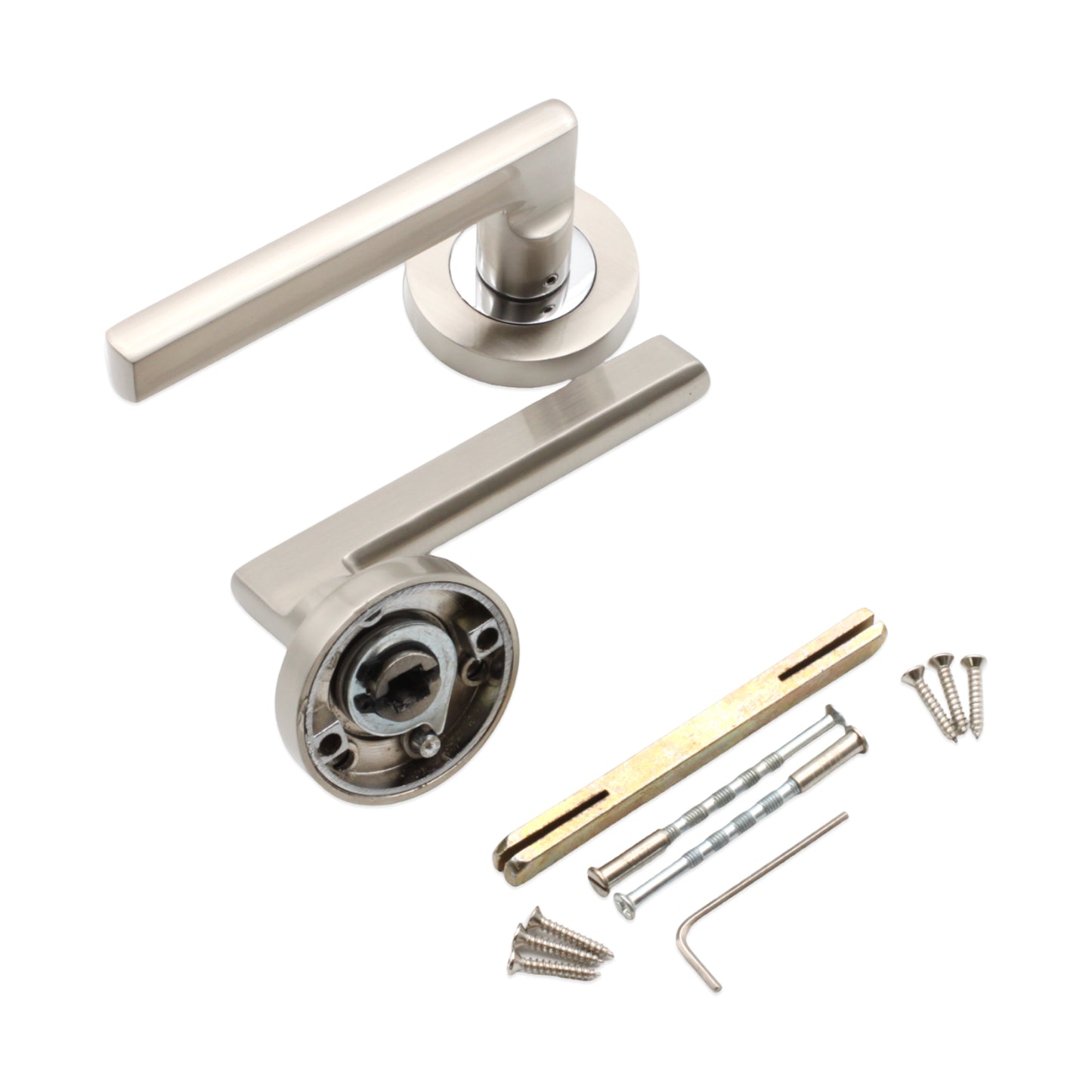 Lever on Rose Door Handle Home Decor