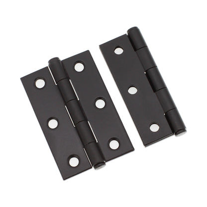 NON CE Mild Steel Butt Hinges - Black Nickel