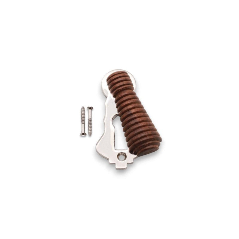 Rosewood Beehive Escutcheon Polished Nickel