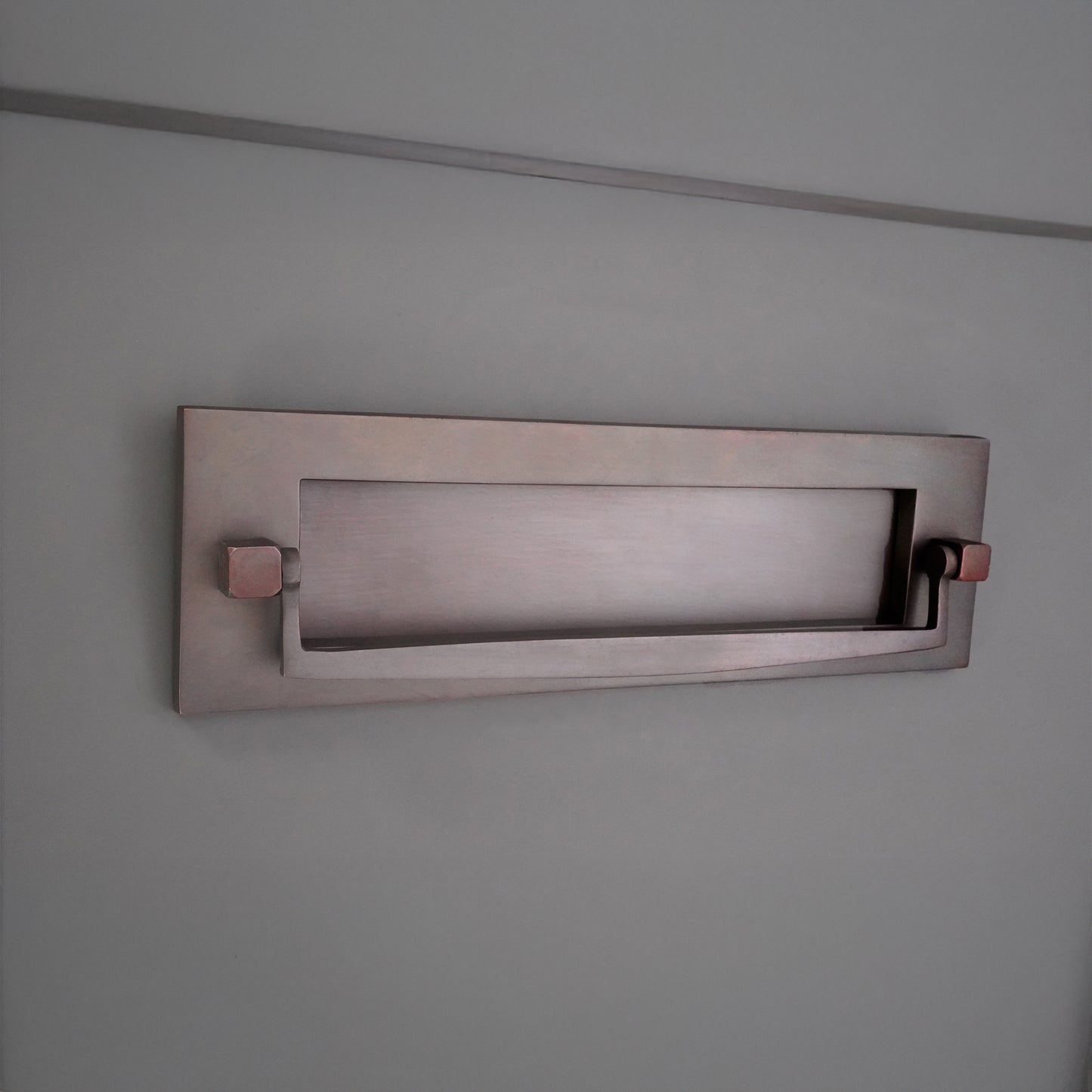 Victorian Knocker Postal Plate 250mm Aged Bronze Home Decor