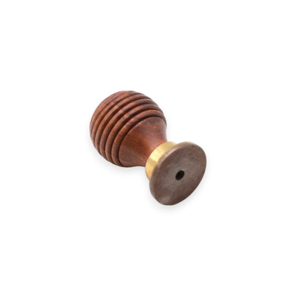 Rosewood Preston Small Cupboard Knob Aged Brass