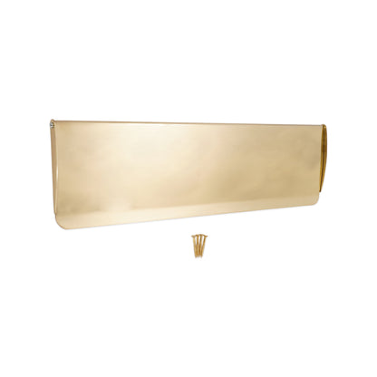 Tidy Flap Letter Plate Cover Polished Brass Home Decor