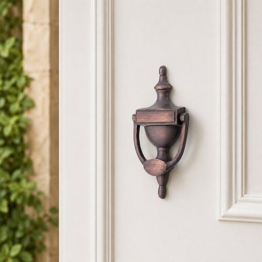 Heurtoir de porte victorien 150 mm bronze vieilli