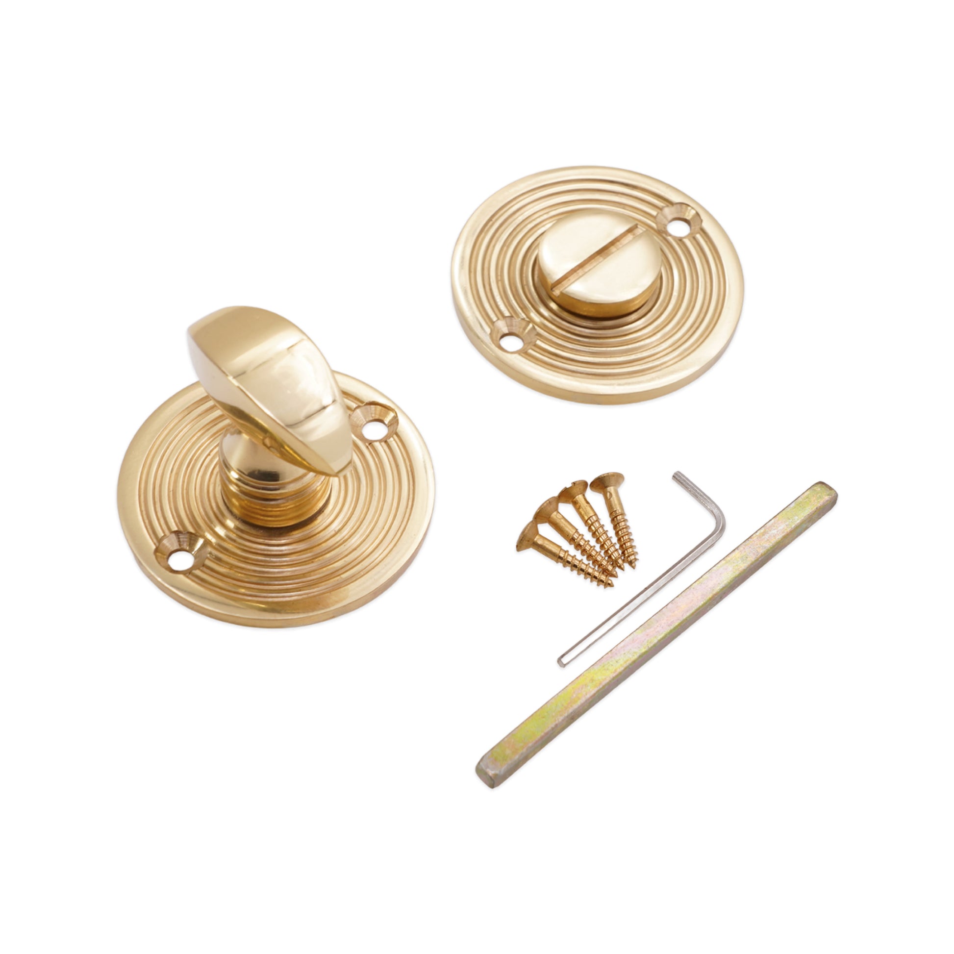 Polished Brass Beehive Turn & Release Home Decor