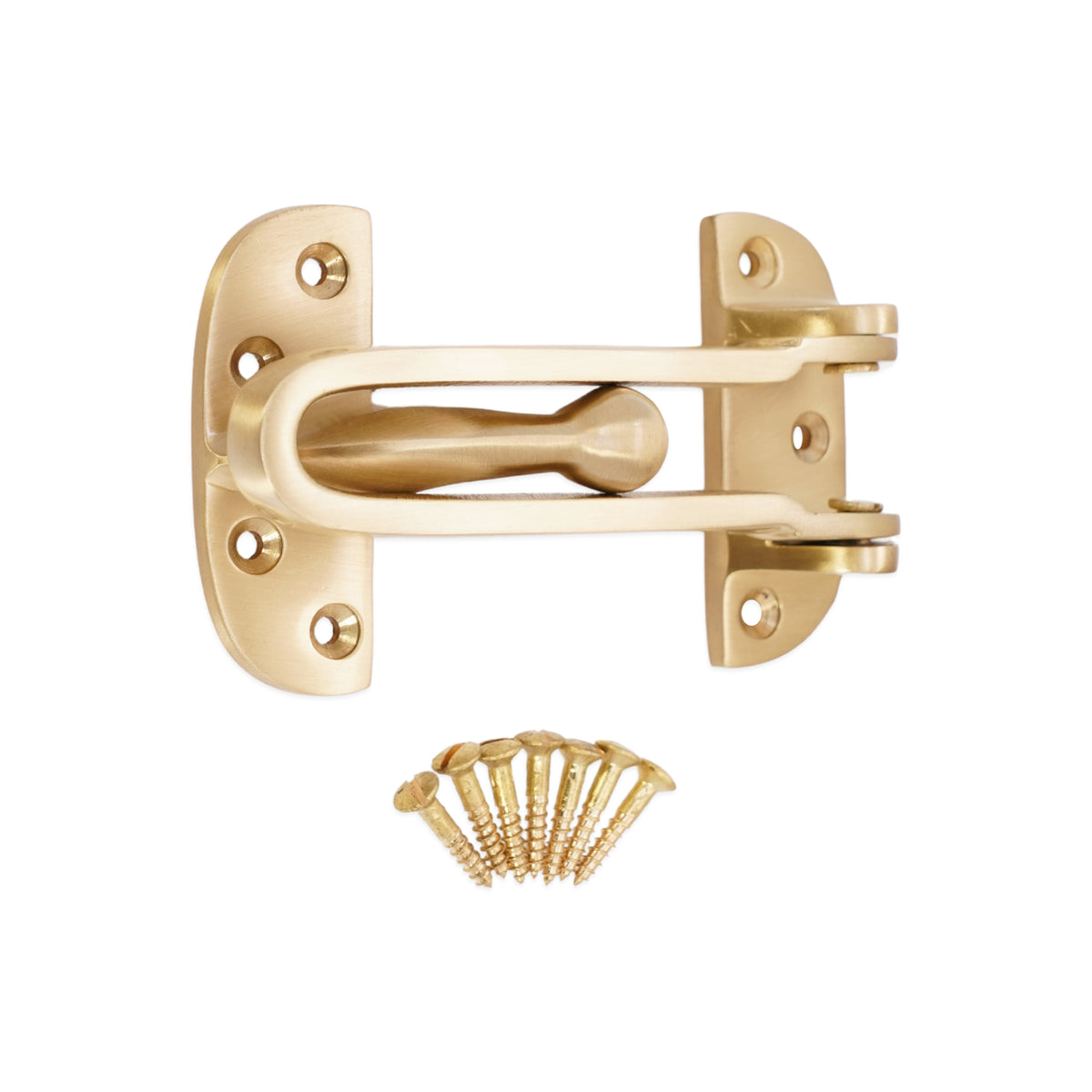 Satin Brass Door Guard Home Decor