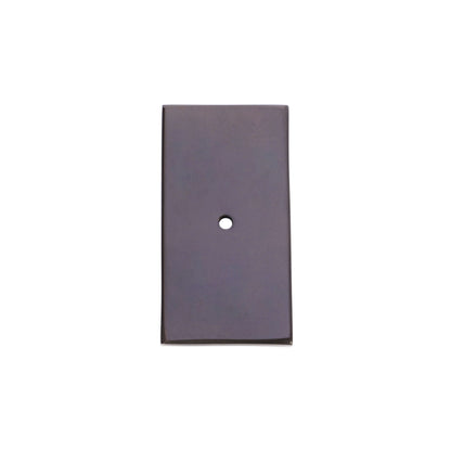 Rectangle Backplate for Cupboard Knobs Aged Bronze