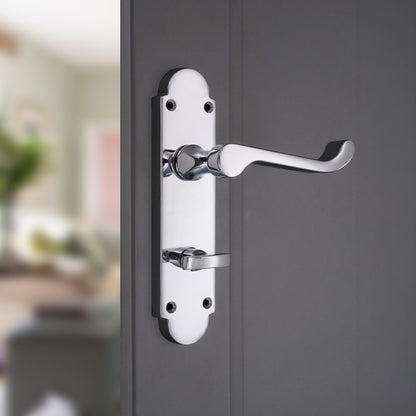 Lever on Backplate Door Handle Home Decor