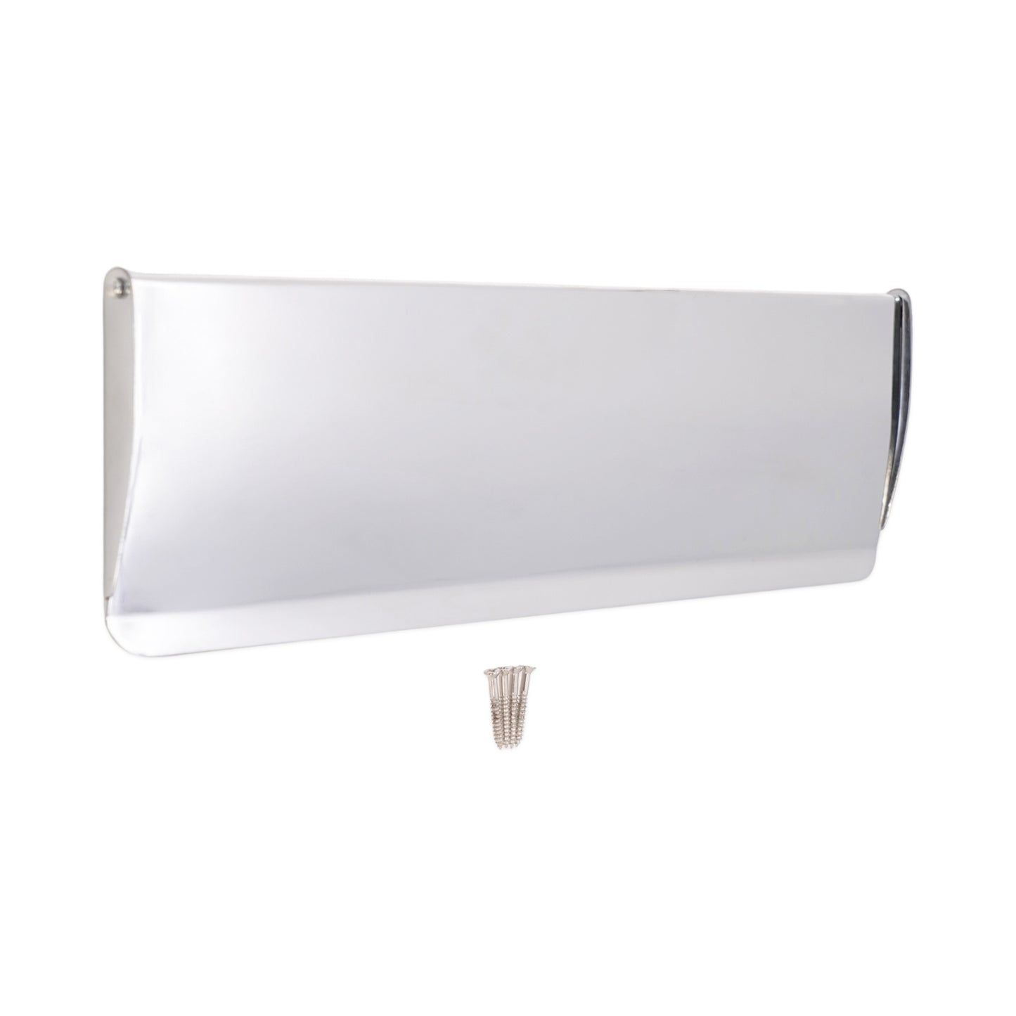 Tidy Flap Letter Plate Cover Polished Chrome Home Decor 
