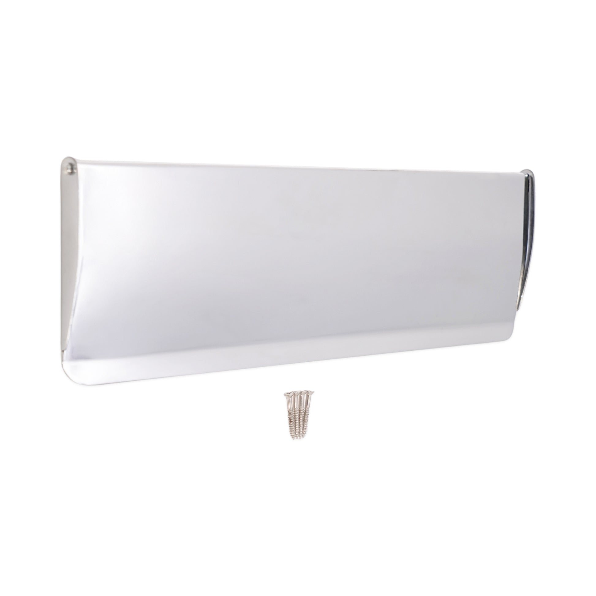 Tidy Flap Letter Plate Cover Polished Chrome Home Decor 