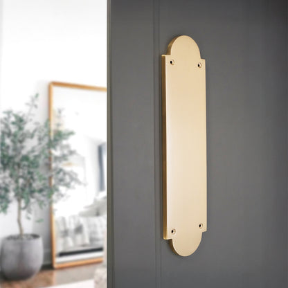 Victorian Door Finger Plate Satin Brass Home Decor