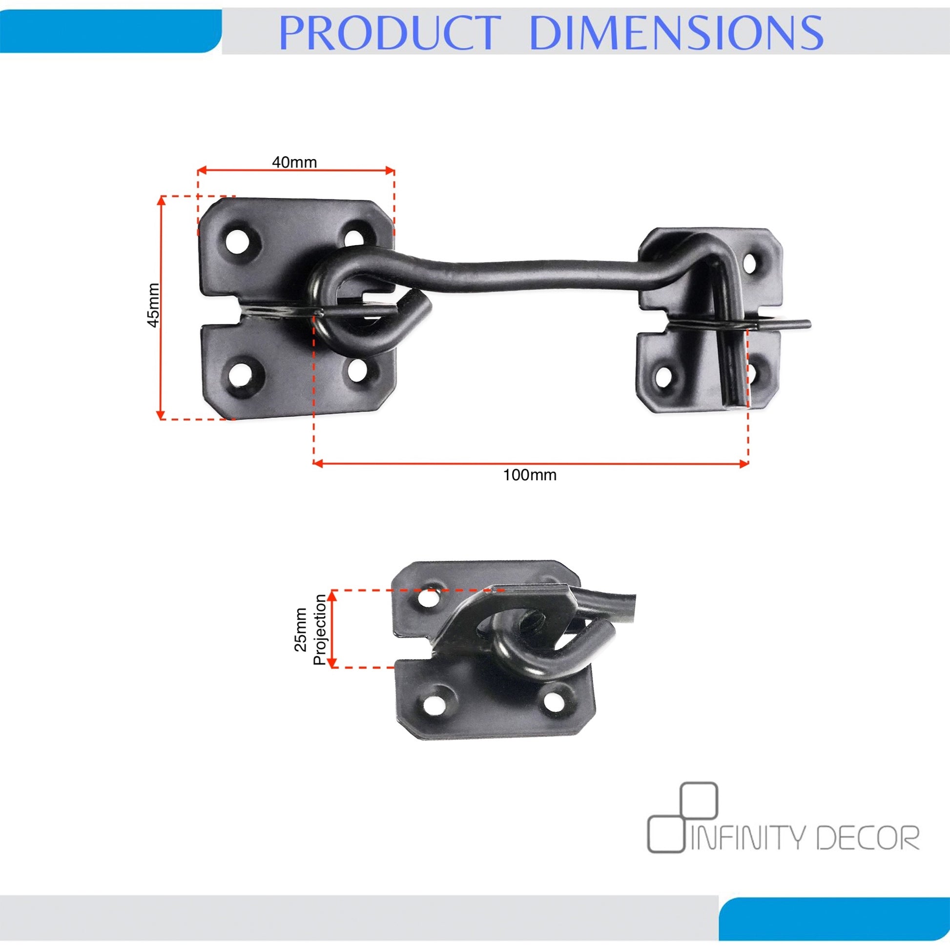 Black Iron cabin Hook Home Decor 