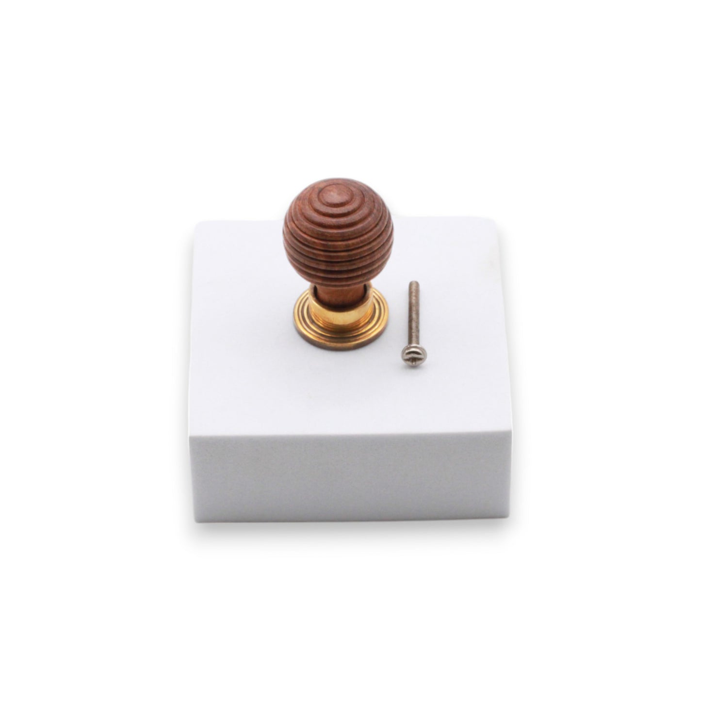 Rosewood Preston Small Cupboard Knob Aged Brass