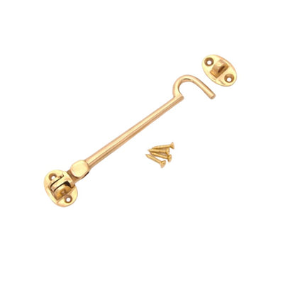 Silent Cabin Hook Polished Brass Home Decor