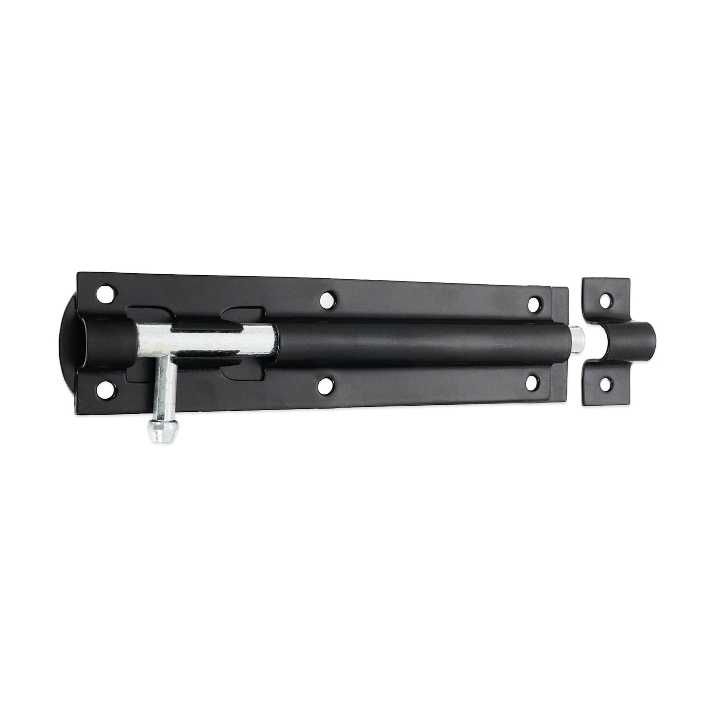 Black Straight Barrel Bolt Home Decor   