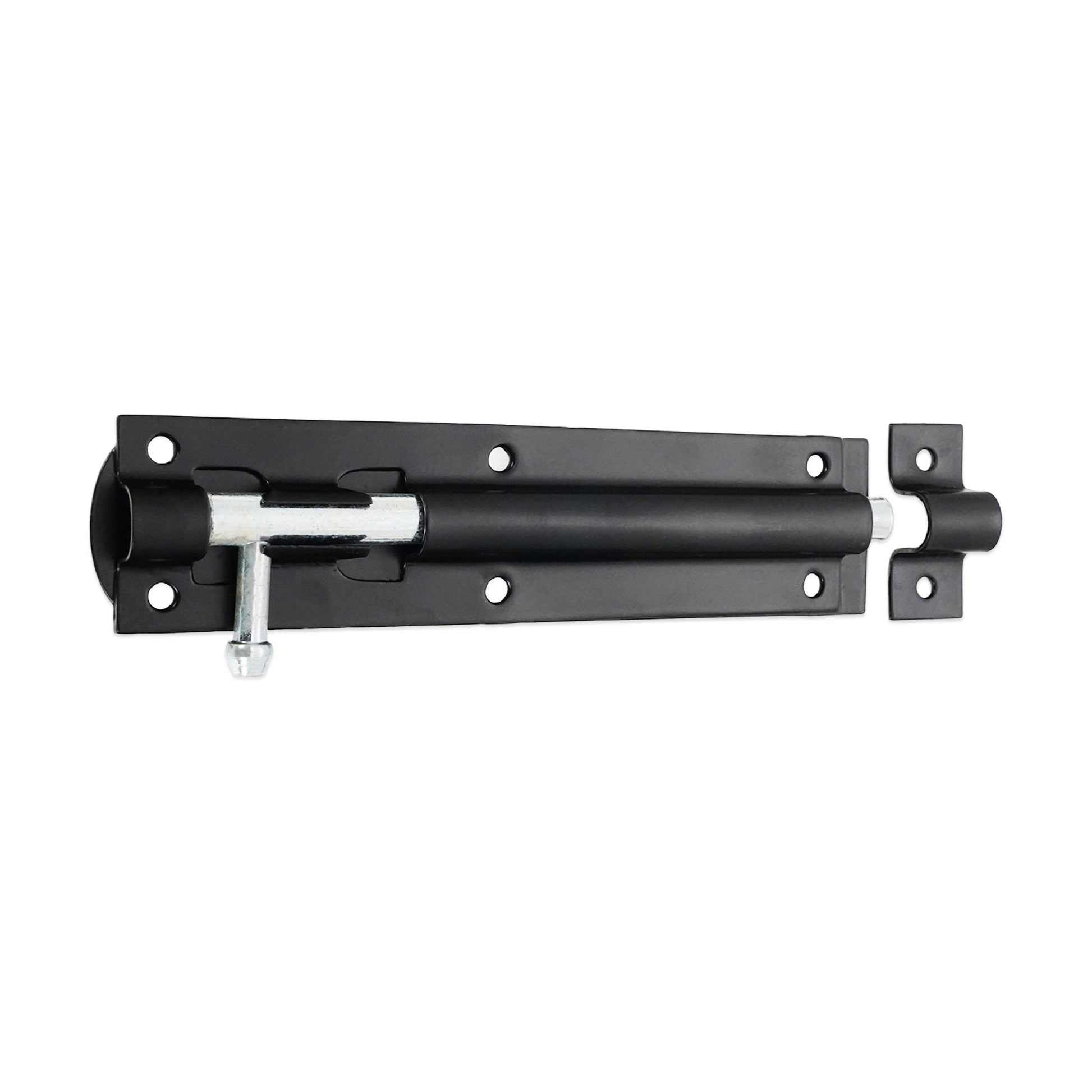 Black Straight Barrel Bolt Home Decor   