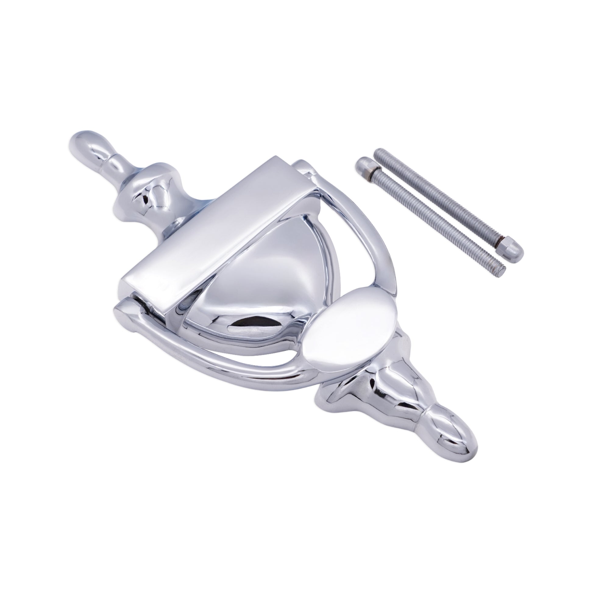 Polished Chrome Victorian Door Knocker Home Decor