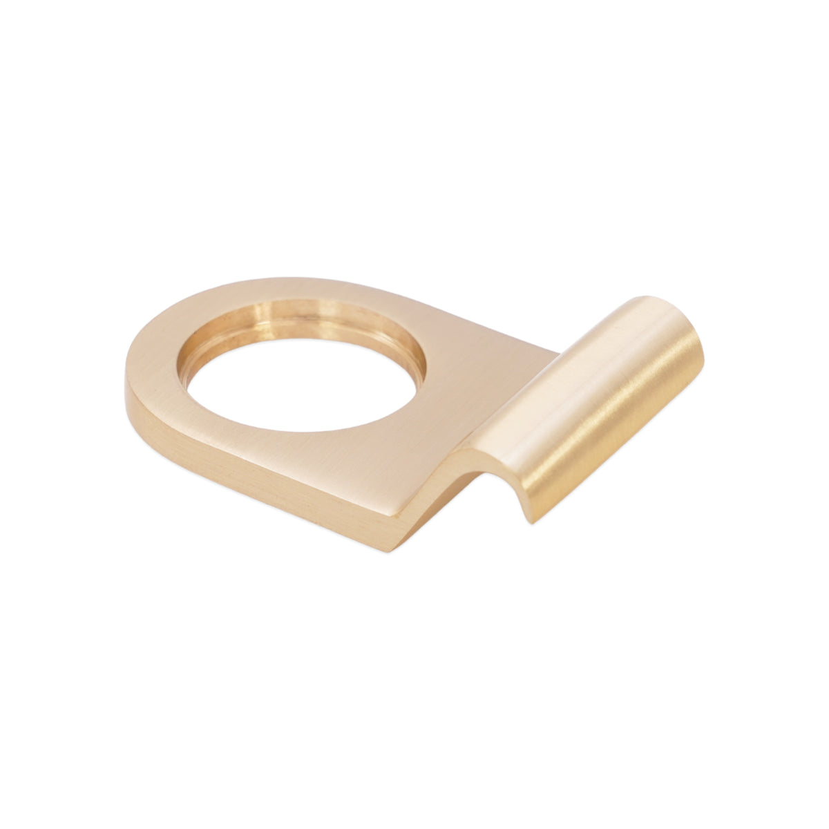 Satin Brass Victorian Cylinder Pull Home Decor