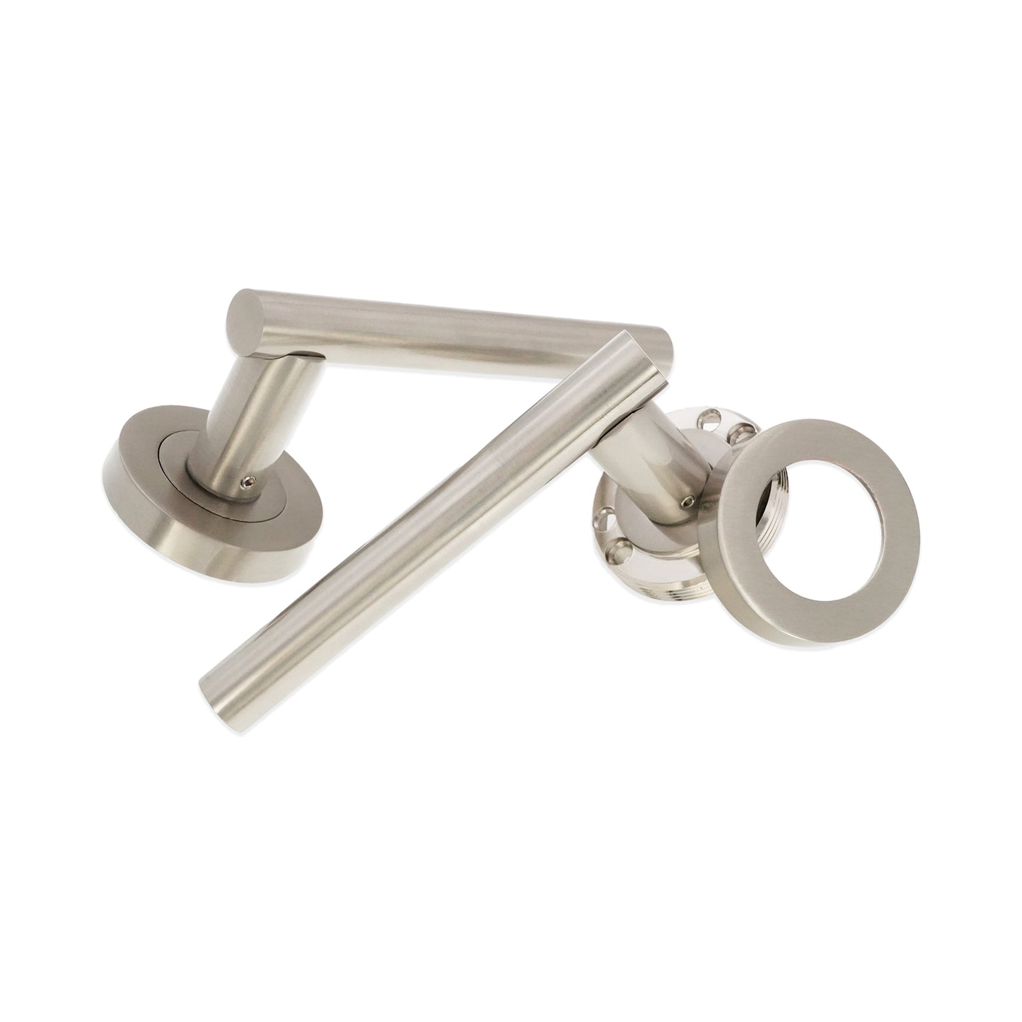 Satin Nickel Jura Lever Door Handle Home Decor