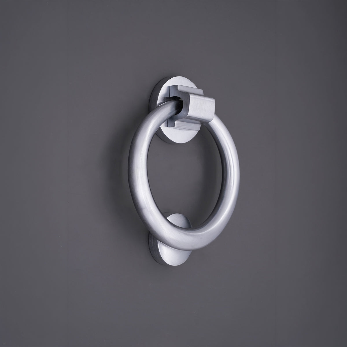 Satin Chrome Ring Door Knocker Home Décor
