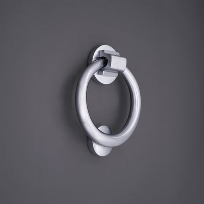 Satin Chrome Ring Door Knocker Home Décor
