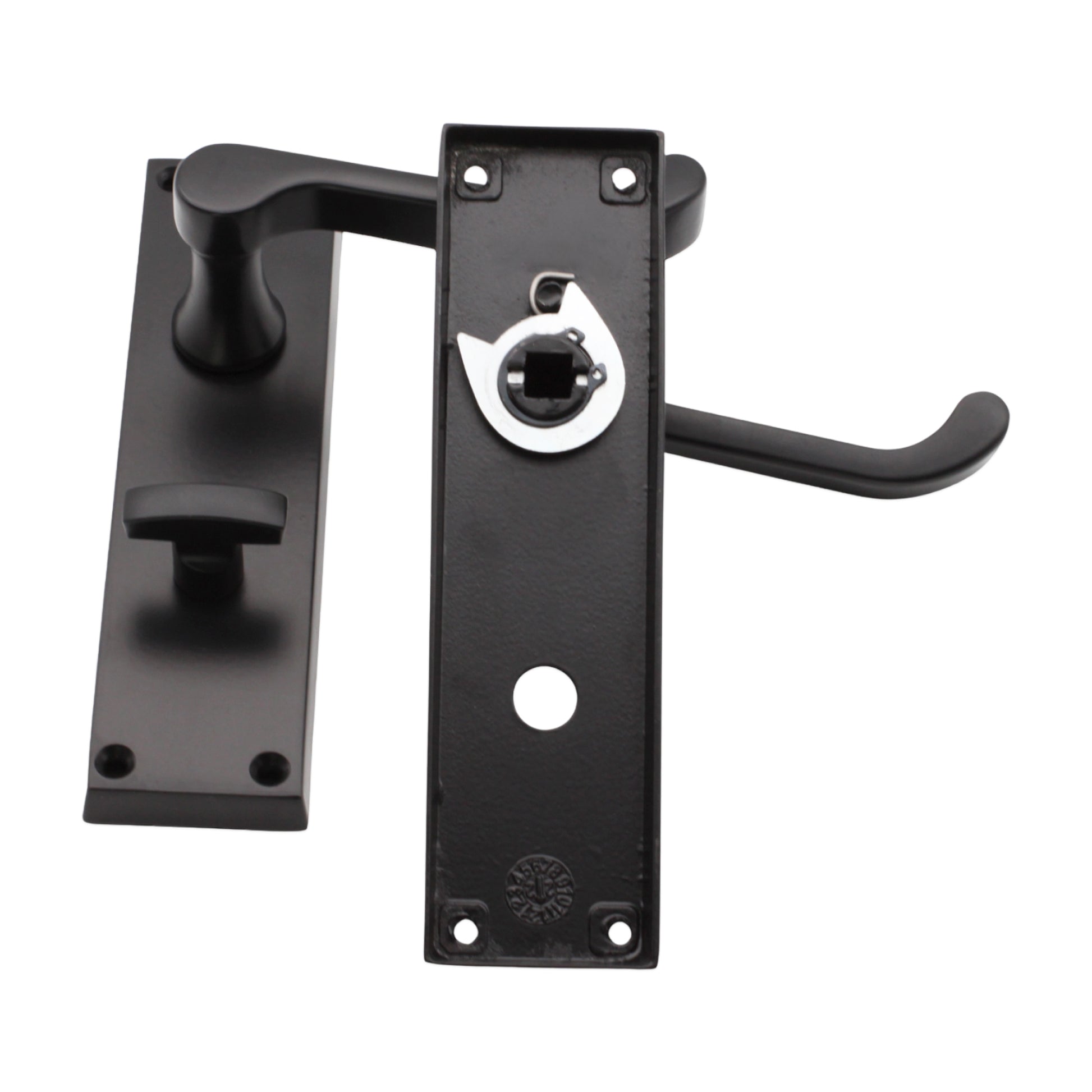 Lever on Backplate Door Handle Home Decor