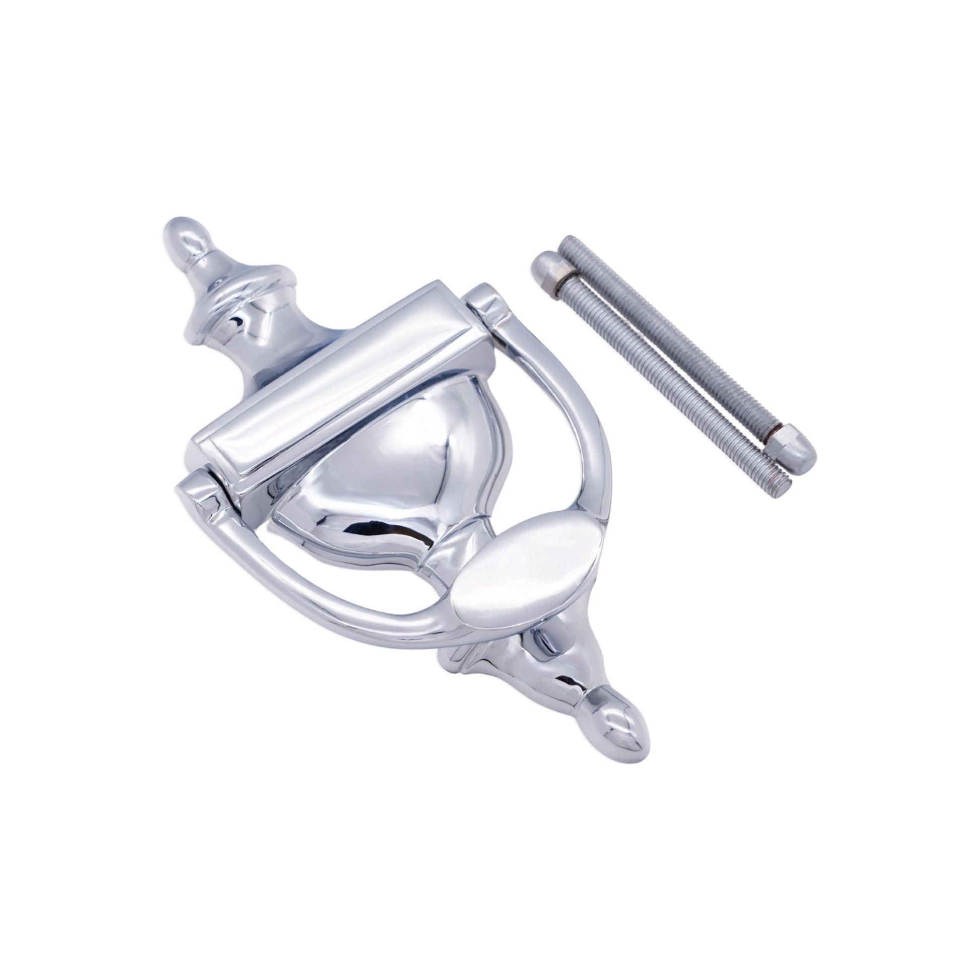 Polished Chrome Victorian Door Knocker Home Decor