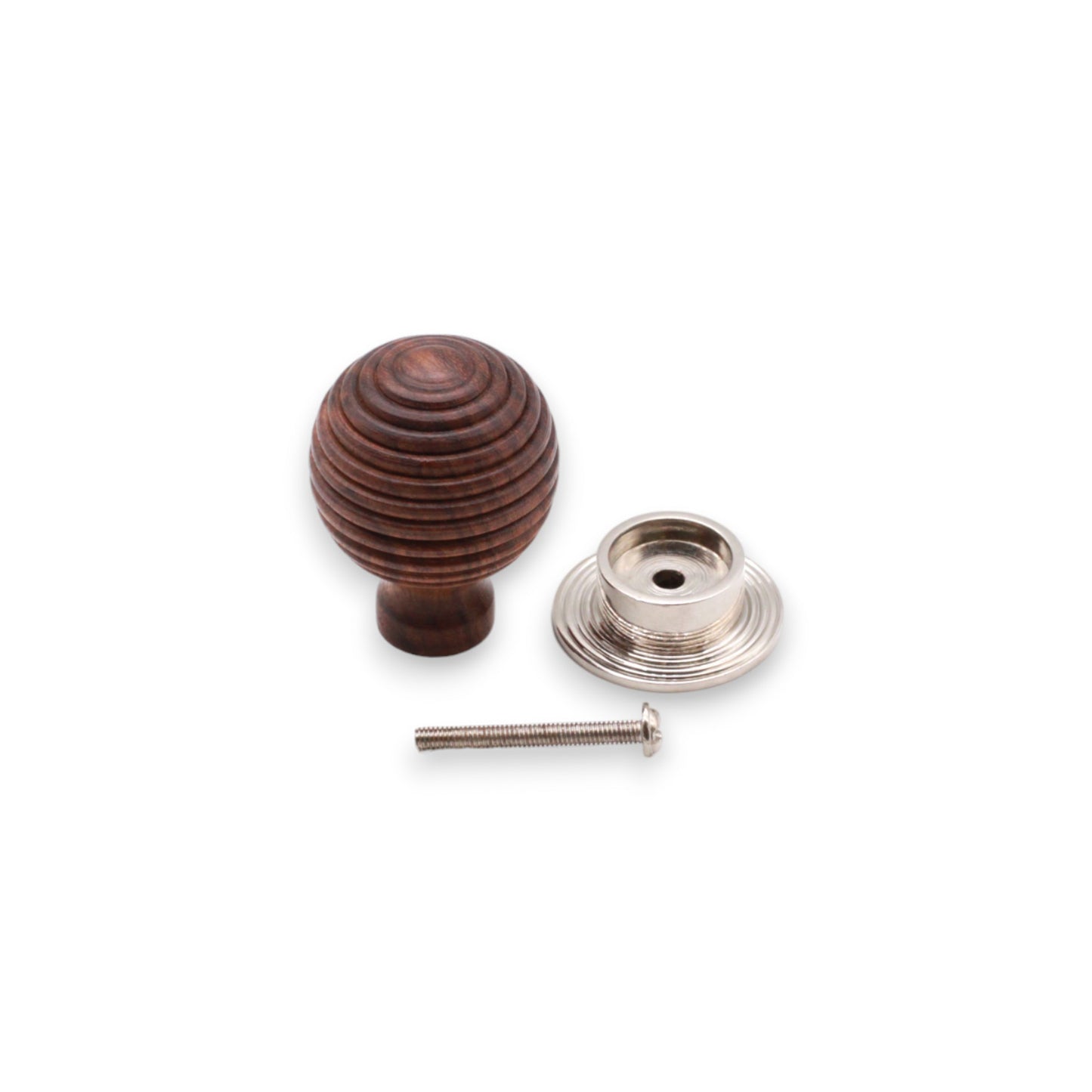 Rosewood Preston Large Cupboard Knob Polished Nickel