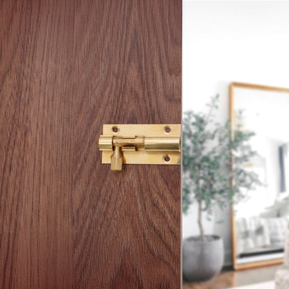 Polished Brass Barrel Bolt Home Decor