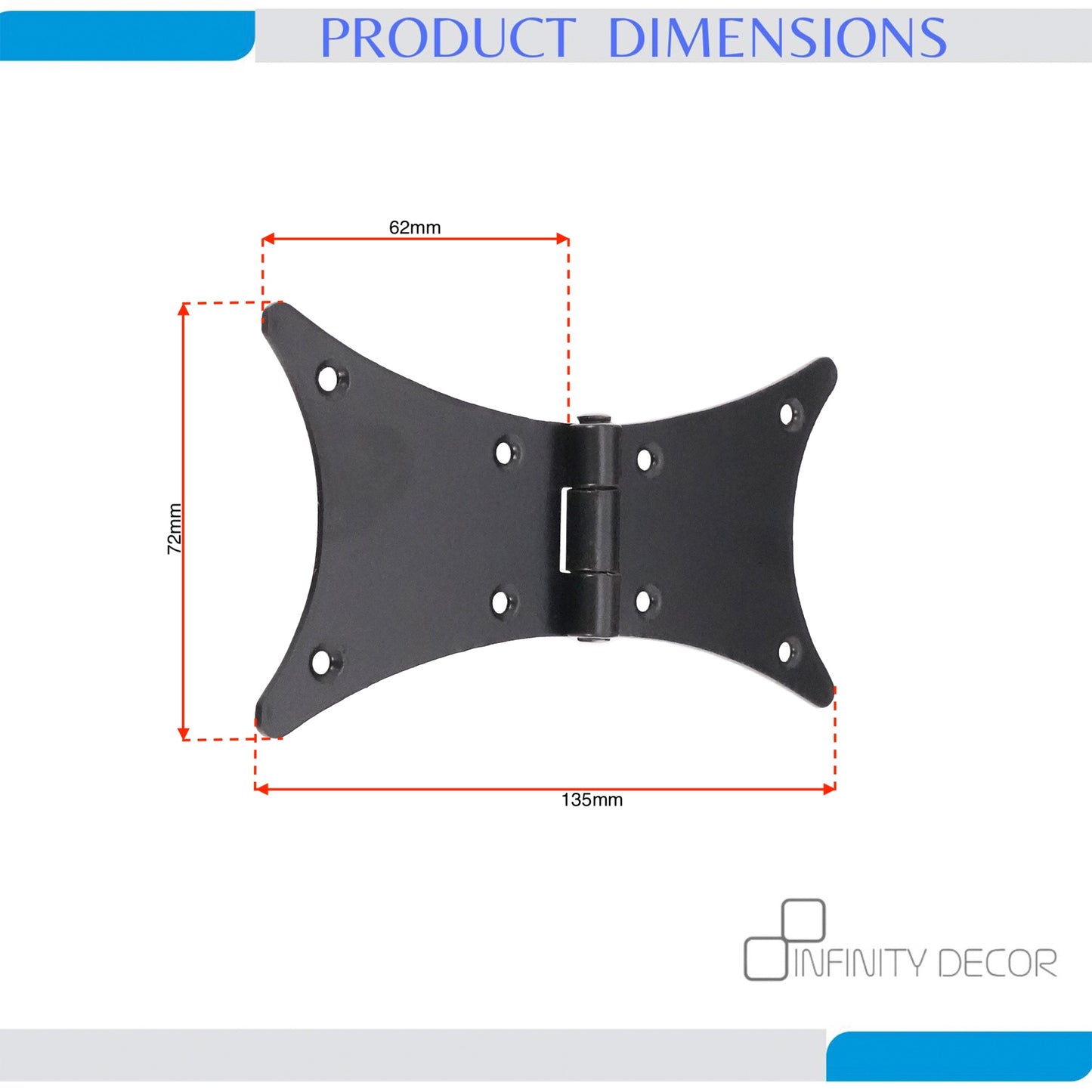 Black Butterfly Hinge Home Decor