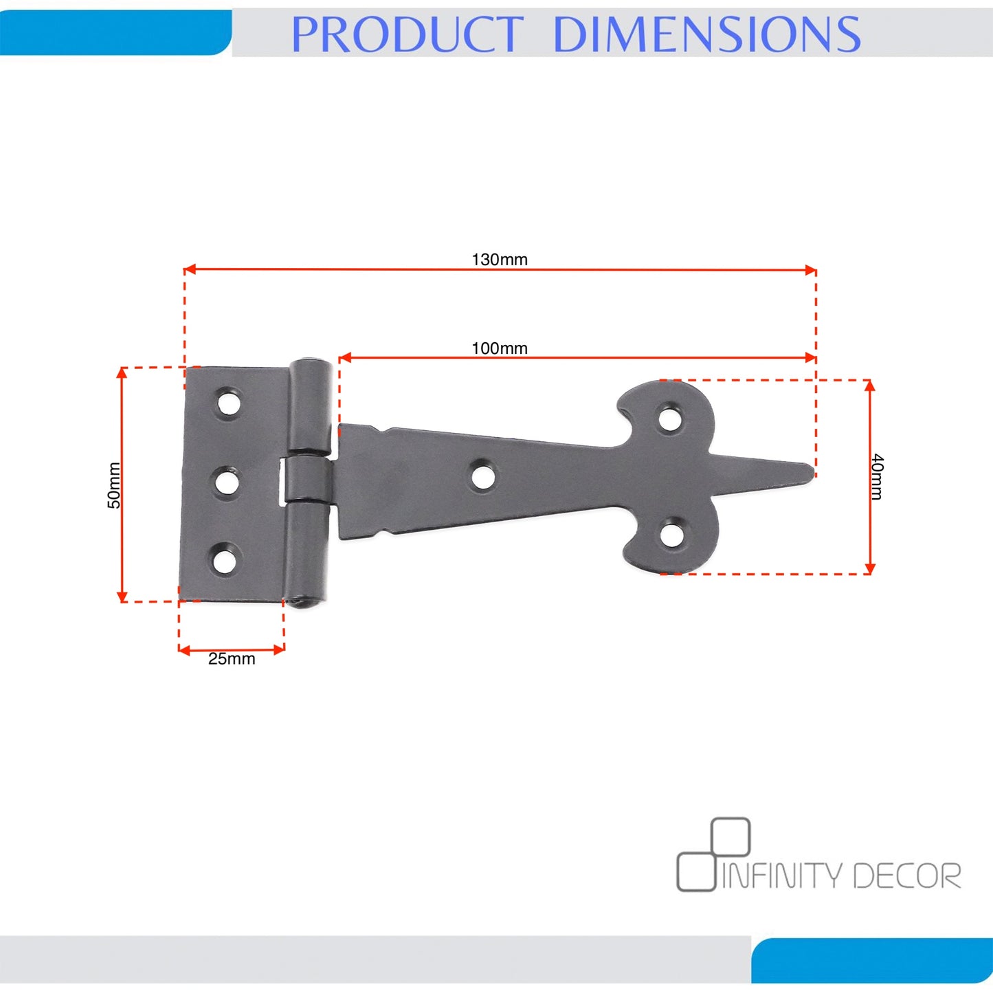 Black Door Hinge Home Decor