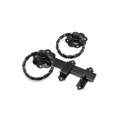 Black Ring Gate Latch Home Decor