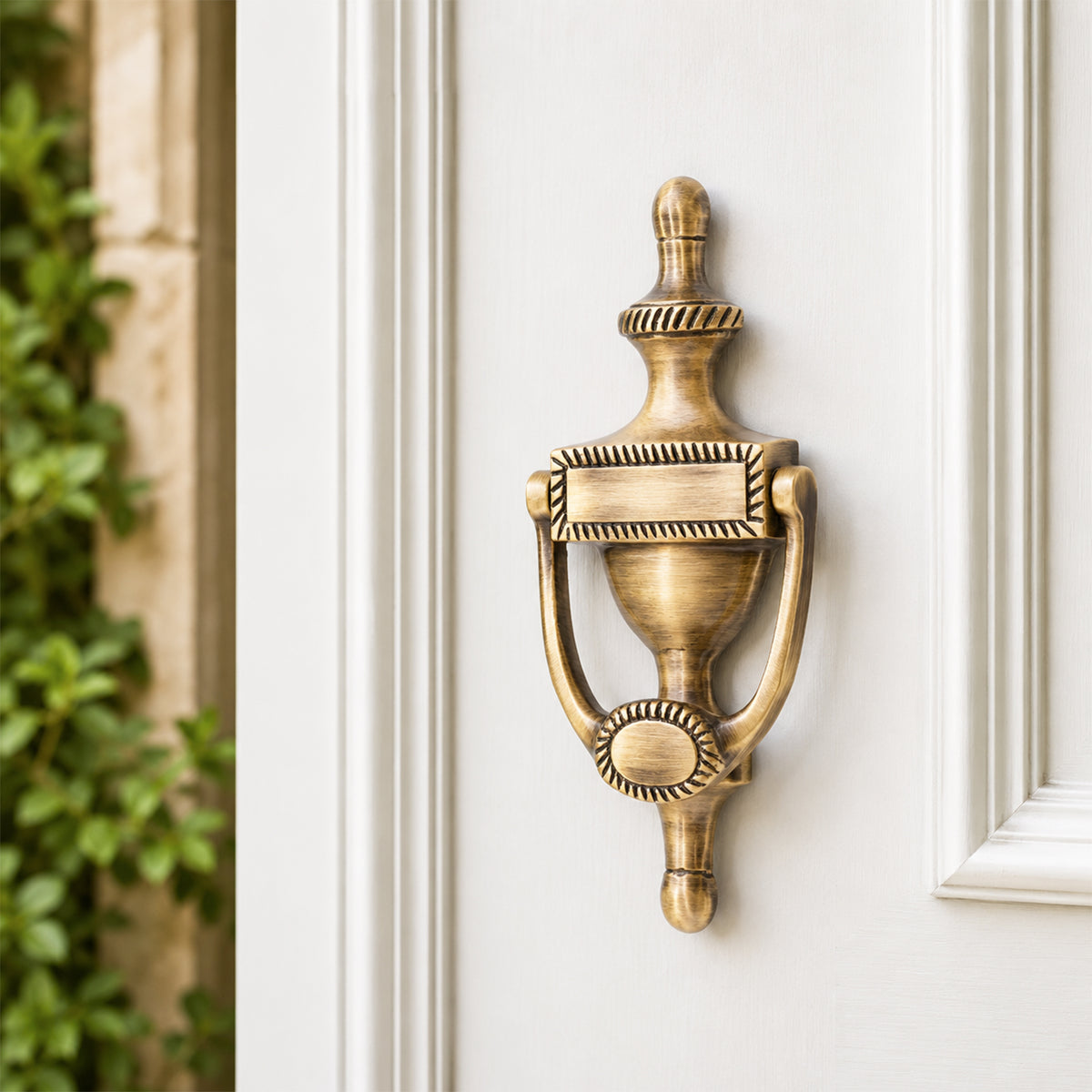 Antique Brass Georgian Door Knocker Home Decor