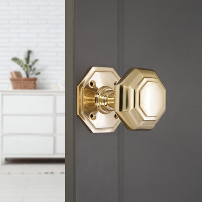 Octagonal Mortice Door Knobs Home Decor 
